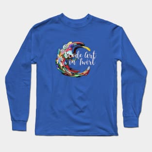 Code Art in Twirl Long Sleeve T-Shirt